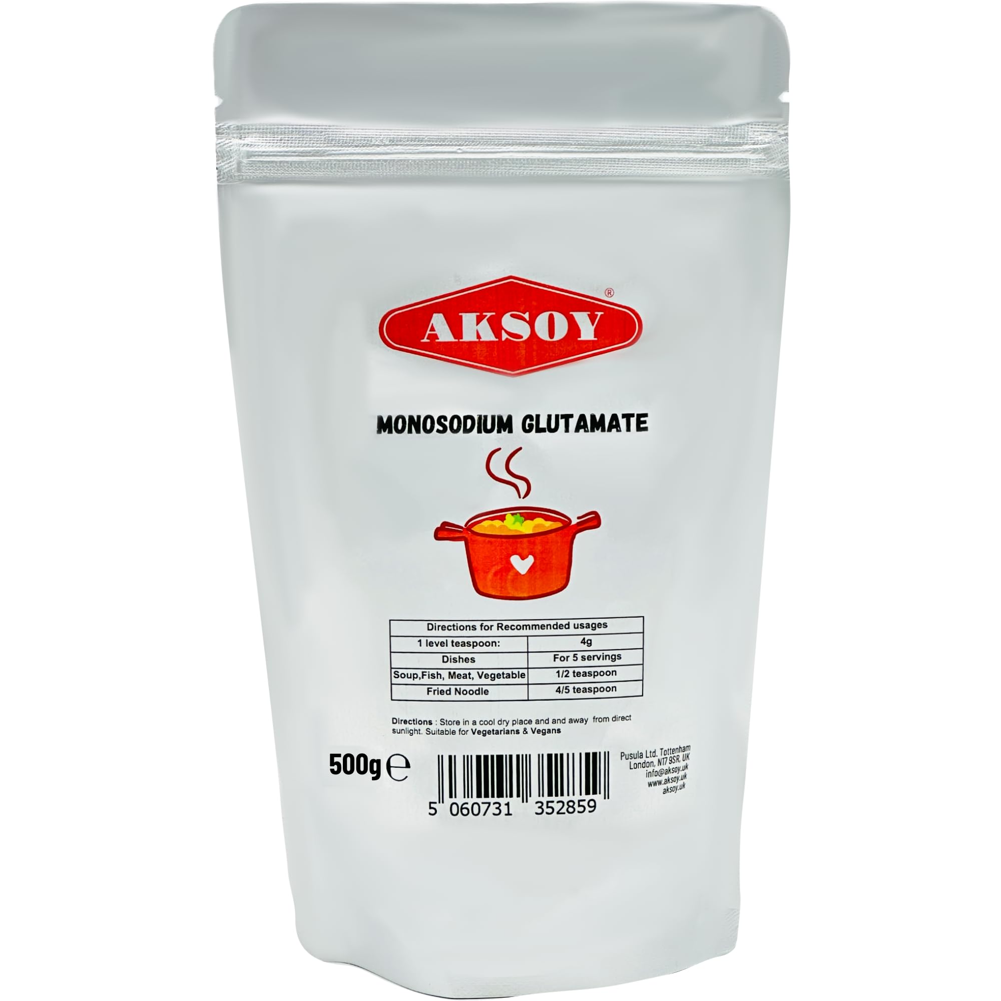 Aksoy 500g Premium MSG (Monosodium Glutamate) | Flavour Enhancer for Cooking