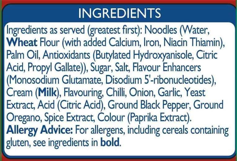 Batchelors Super Noodles American Buffalo Sauce Flavour, Instant Snack, 90g 6