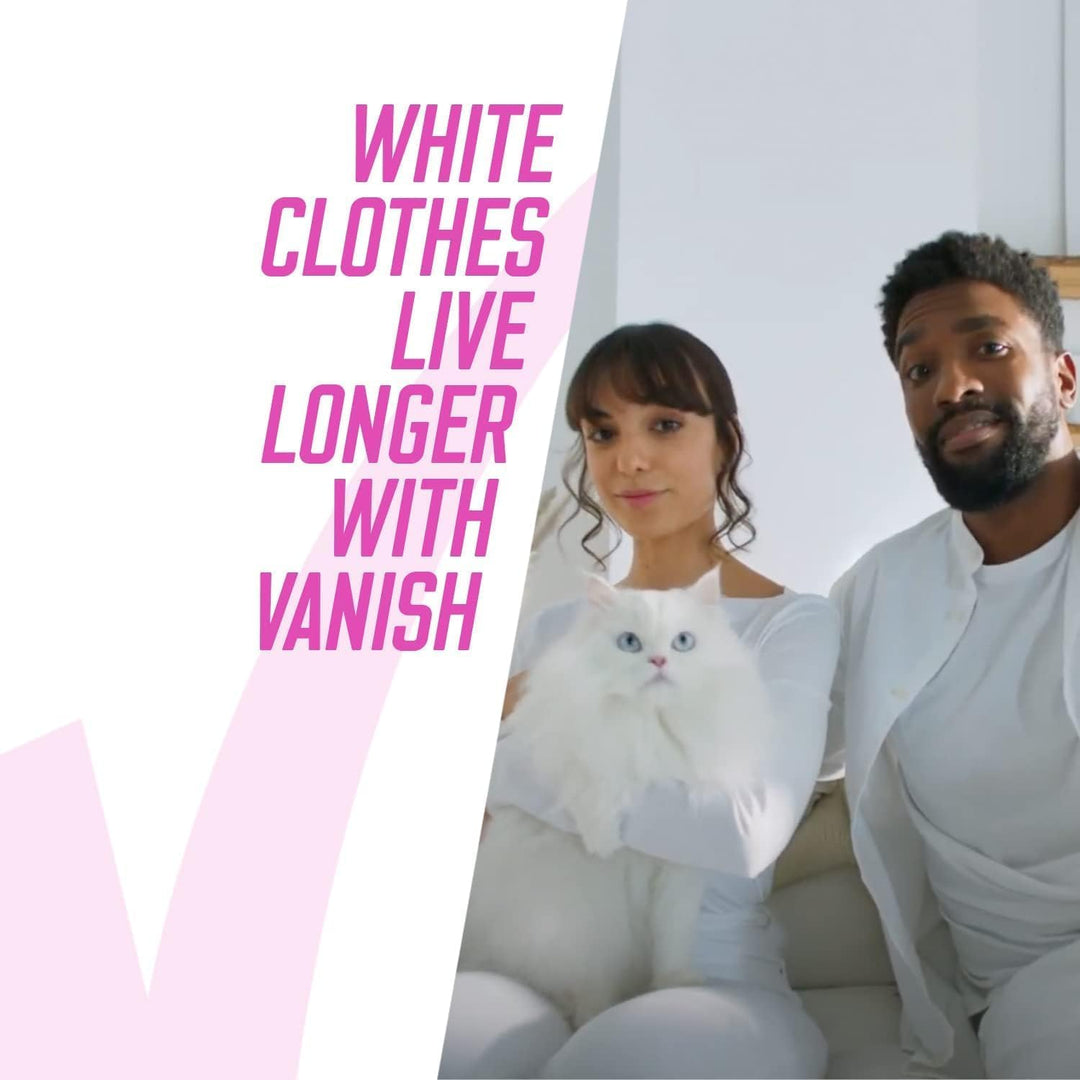 Vanish Oxi Action Whitener and Stain Remover Powder for Whites 1kg