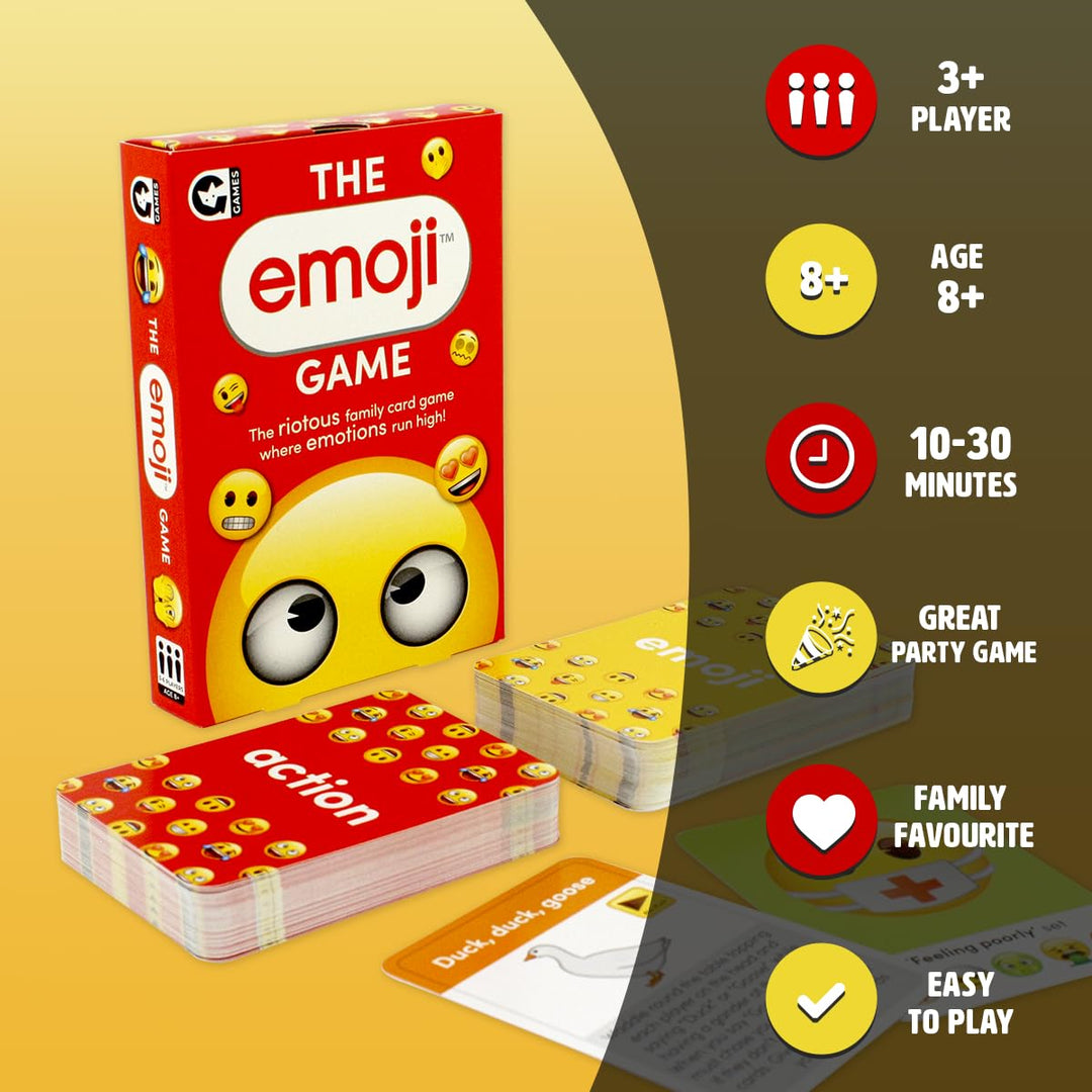 Ginger Fox Emoji Card Game - Family Party Card Game for Kids and Adults