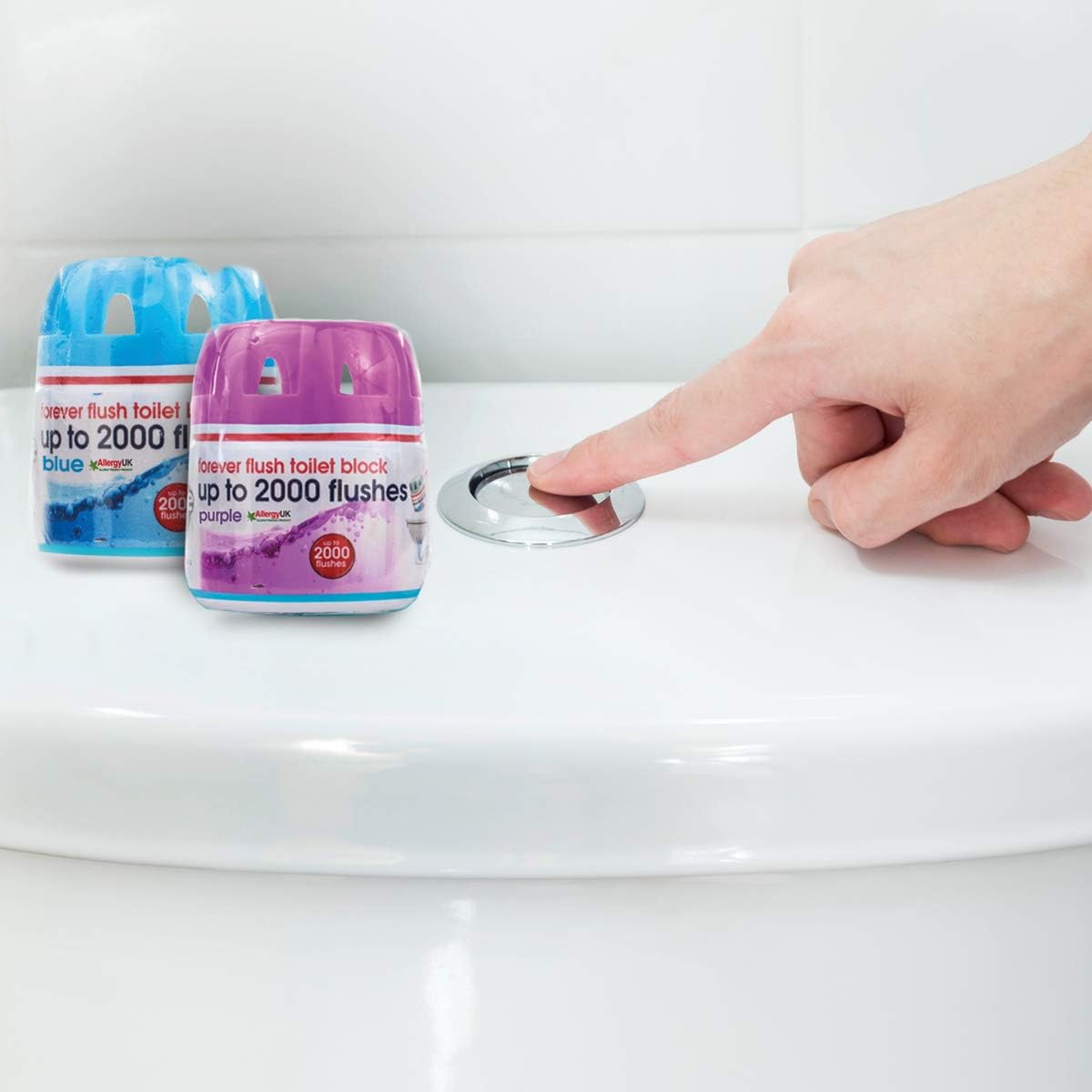 Ecozone Forever Flush 2000 Toilet Block Twin Pack - Eco-Friendly In-Cistern Cleaner 3