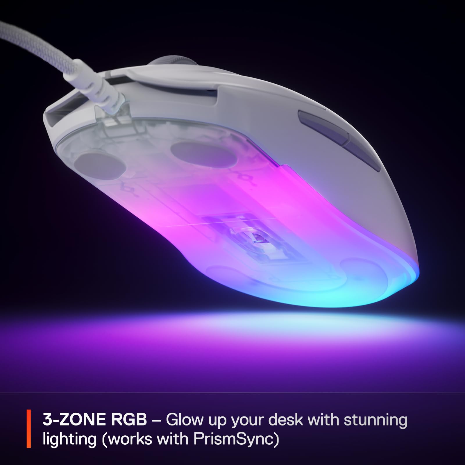 SteelSeries Rival 3 Gen 2 Gaming Mouse - 8500 DPI TrueMove Core Optical Sensor, 1.35ms Click Latency, RGB Lighting 4