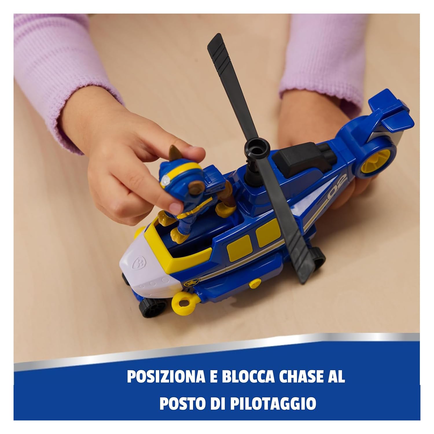 Paw Patrol Air Rescue Chase Action Figure & Hero Helicopter Toy | Ages 3-9 | Includes 2 Projectiles 2