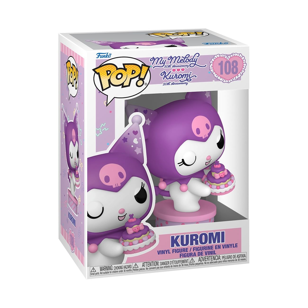 Funko Sanrio: Hello Kitty S8 - Kuromi Present Vinyl Figure | 3.75 Inches | 20th Anniversary Edition 1