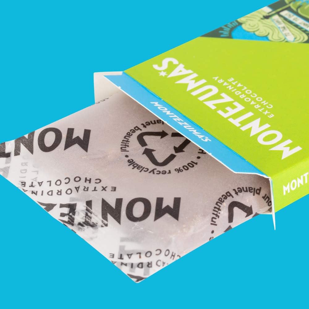 Montezuma - Sea Dog 70% Cocoa Dark Chocolate with Sea Salt & Lime, Vegan Gluten-Free Bar
