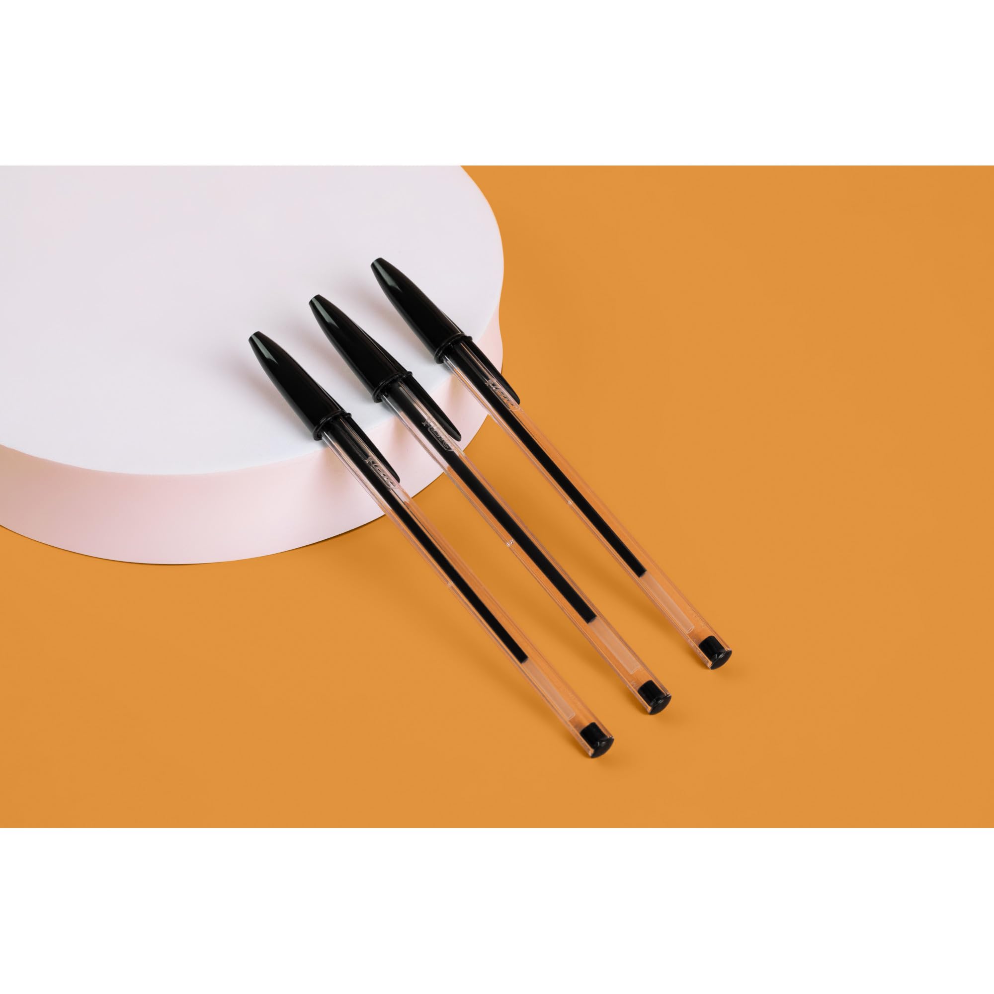 BIC Cristal Original Ballpoint Pens Medium Tip (1 mm) – Black, Box of 10 2