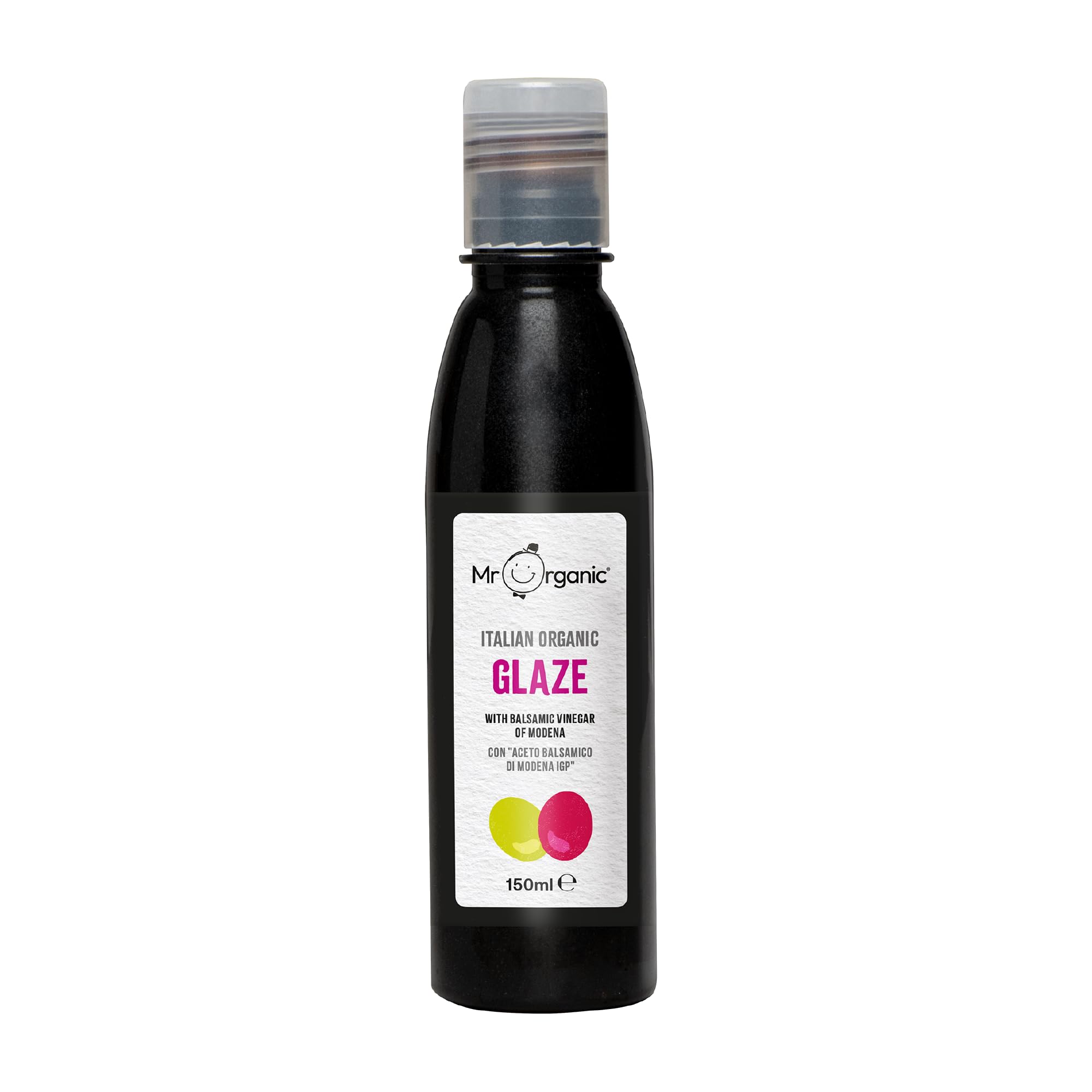 Mr Organic Glaze with Balsamic Vinegar of Modena - Organic Certified Italian Flavor | 150 ml