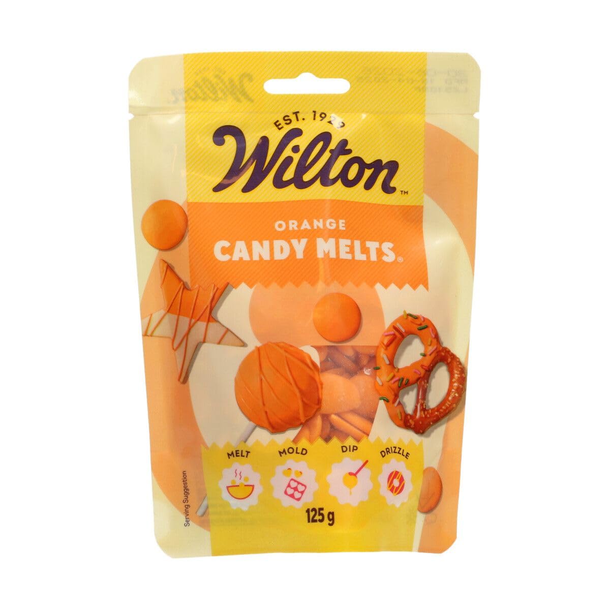Wilton Candy Melts Orange - Sweet Creamy Flavour Melting Candy for Molding and Dipping | 125g 1