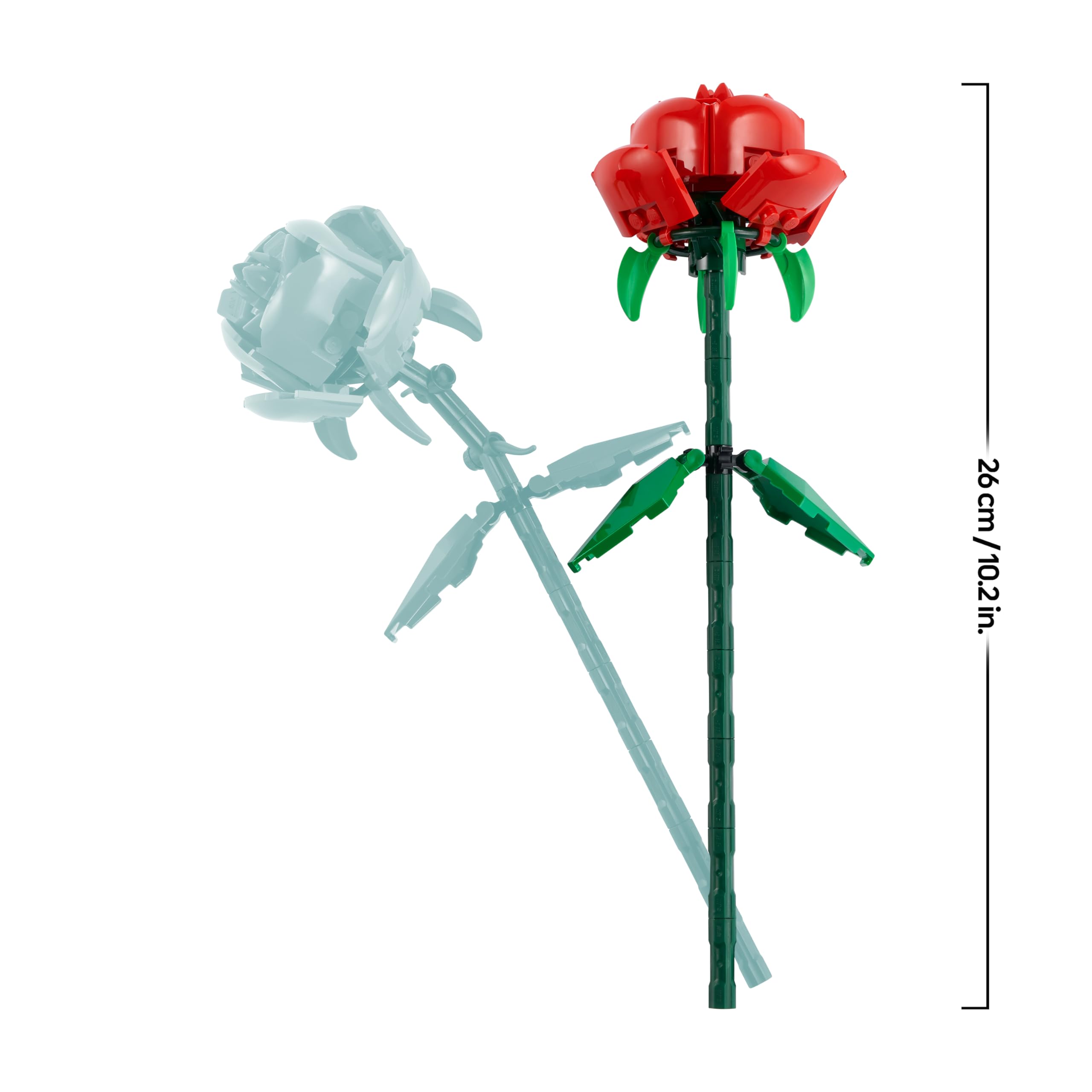LEGO Botanicals Roses Building Set 40460 | 2 Red Blooms | Ages 8+ 7