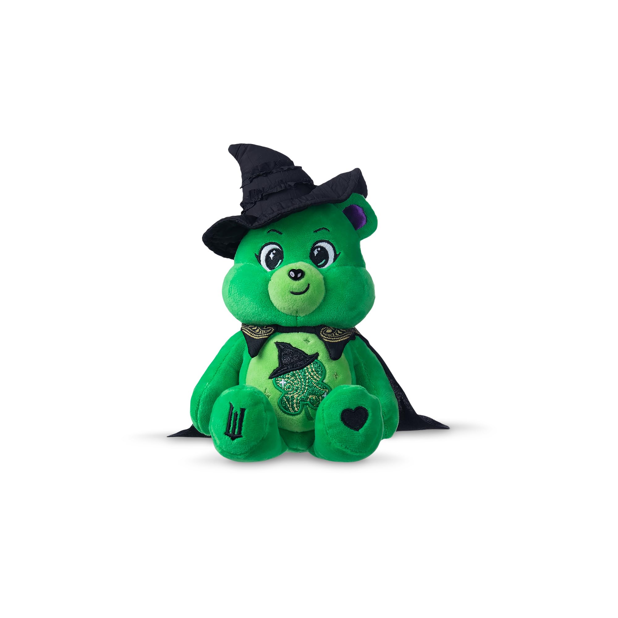 Care Bears x Wicked Good Luck Bear as Elphaba 22cm Plush - Collectible Stuffed Animal