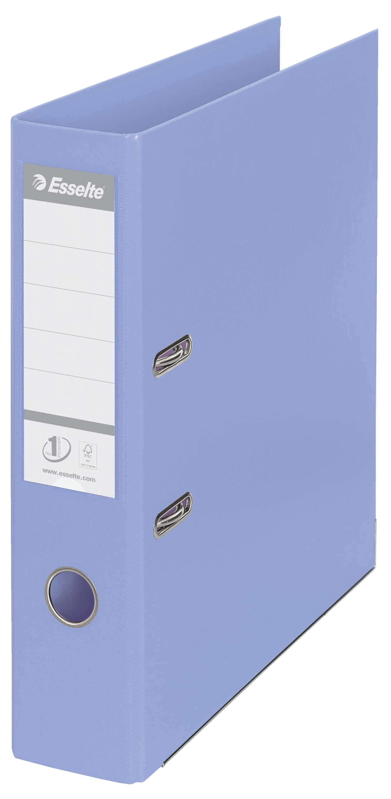 Esselte Solea A4 Lever Arch File - 75mm Spine | 500 Sheet Capacity | PP Plastic Cover | Blue 1