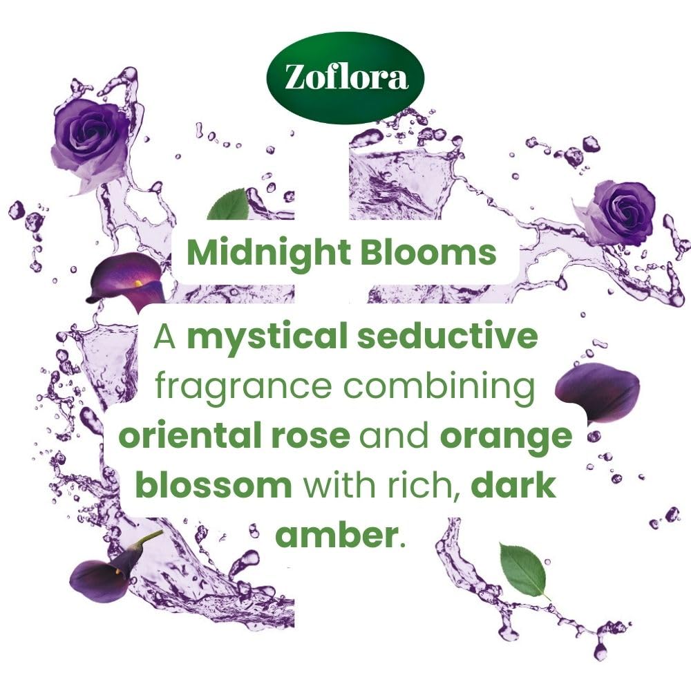 Zoflora Antibacterial Multi-Surface Wipes - Midnight Blooms Scent | 96 Count Biodegradable Wipes 9