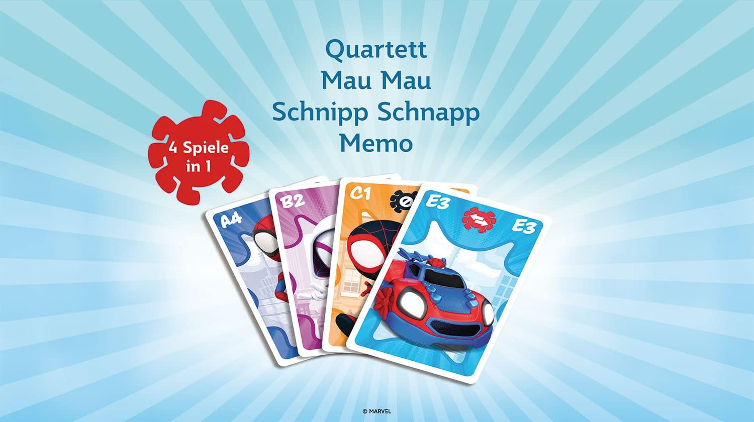 Cartamundi Marvel Spidey and His Amazing Friends 4 in 1 Card Game 5