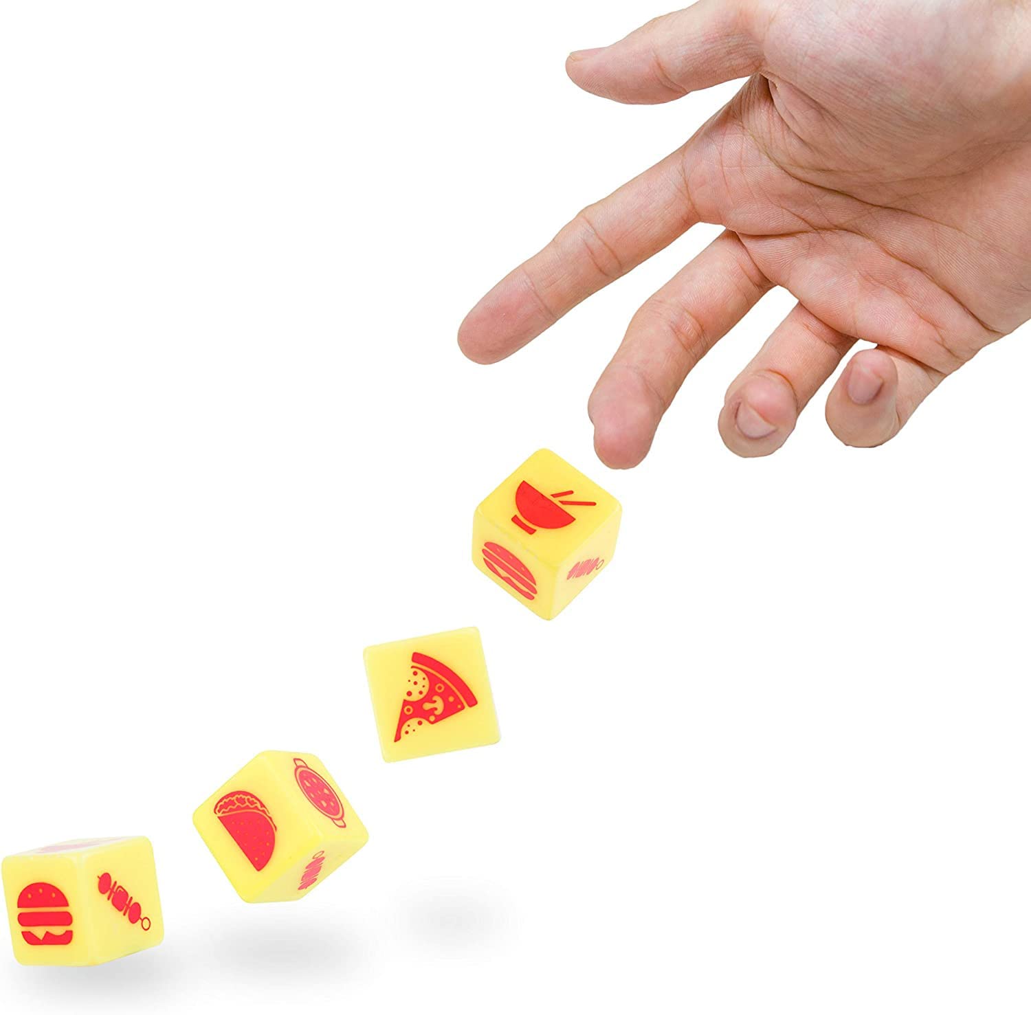 Gift Republic Takeaway Dinner Dice, Yellow, Medium 6
