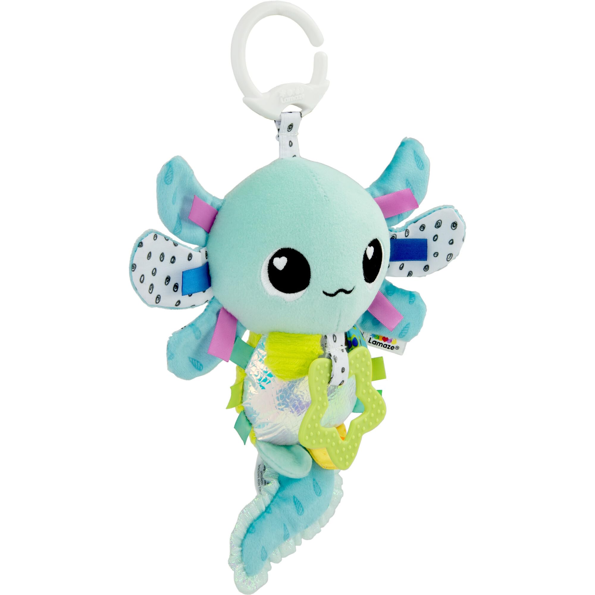 LAMAZE Alise the Axolotl Clip and Go Baby Pram Toy | Sensory Stimulation | Ages 0+