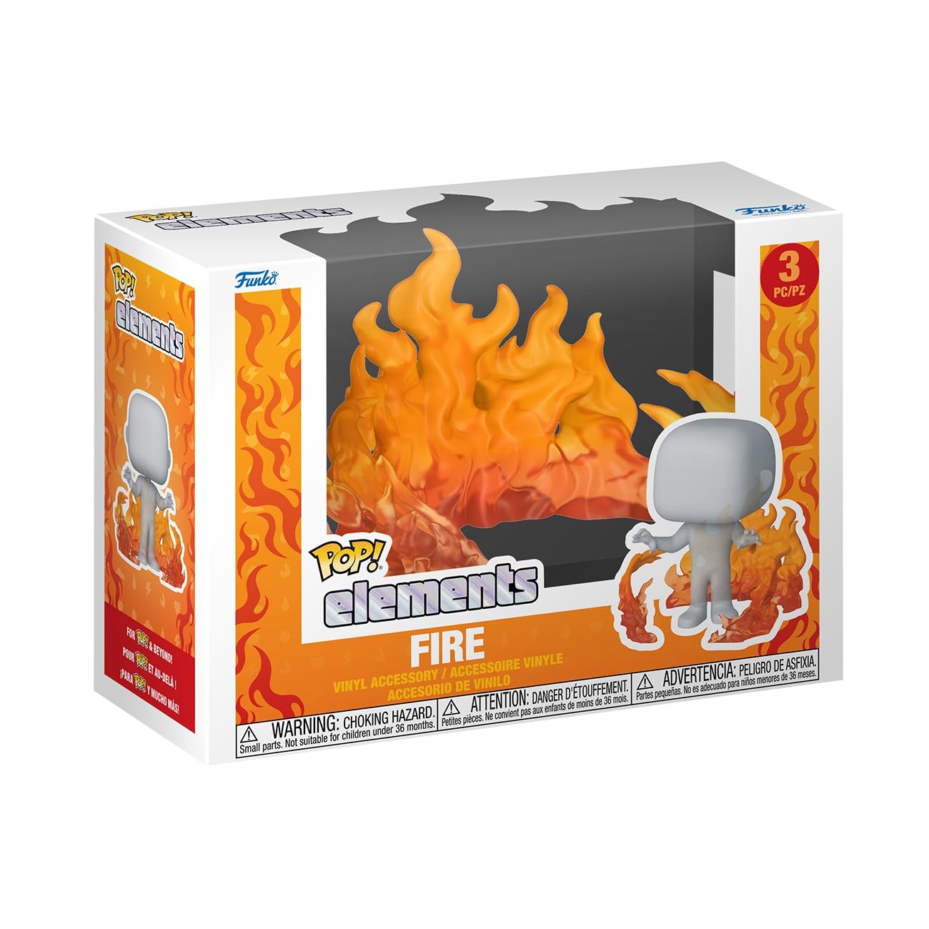 Funko POP! Elements - Fire- Red Miniature Figure | Vinyl | Standard Size