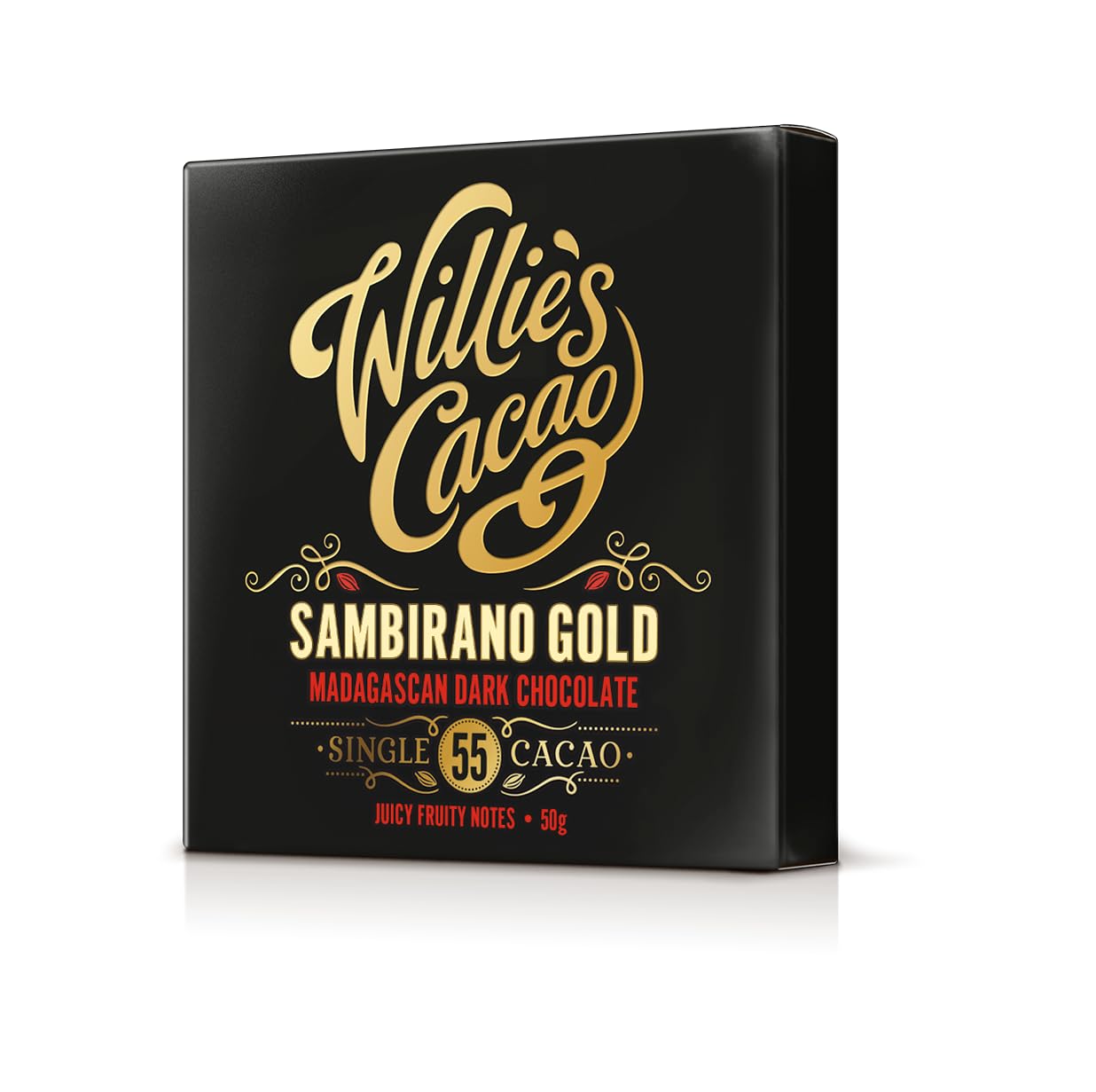 Willie's Cacao - Sambirano 55% Dark Chocolate Bar - 50g - Juicy Fruity Note