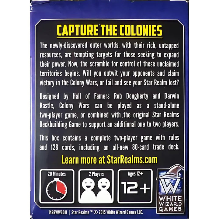 White Wizard Games Star Realms: Colony Wars Card Game