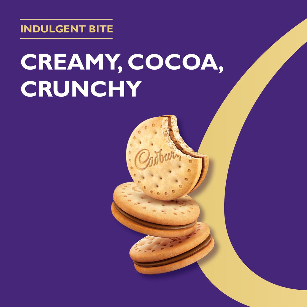 Cadbury Choco Sandwich Biscuit - Chocolate Filled Biscuits, 260g