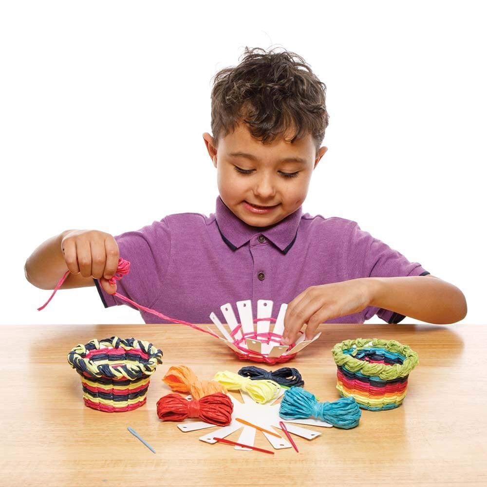 Baker Ross Rainbow Craft Weaving Baskets - Pack of 5, Arts & Crafts Kit for Kids Ages 5+ 3