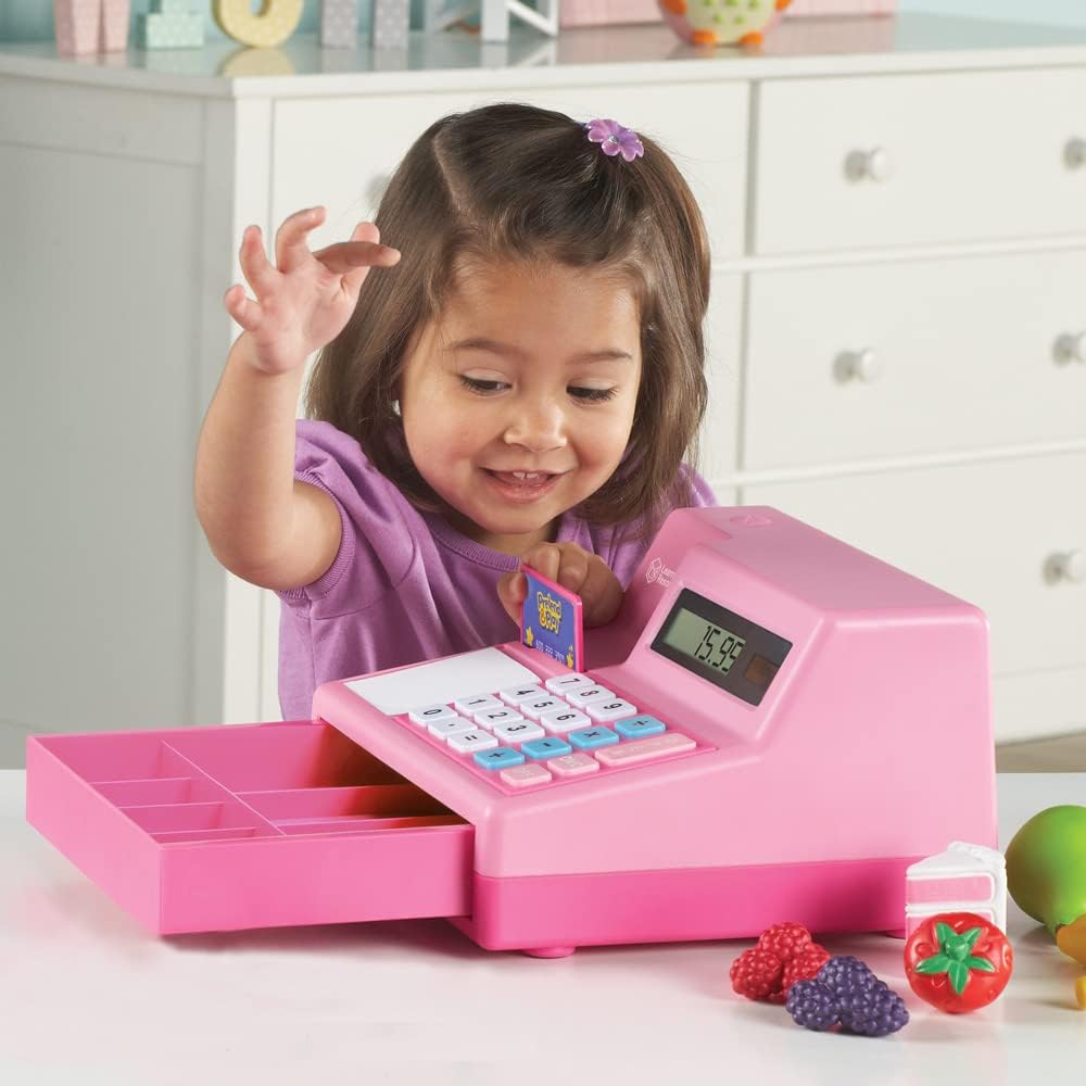 Learning Resources Pretend & Play Calculator Cash Register - Educational Playset for Kids, Ages 3-7 6