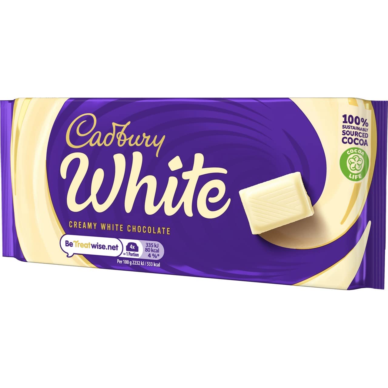 Cadbury Creamy White Chocolate Bar - 90g Single Bar