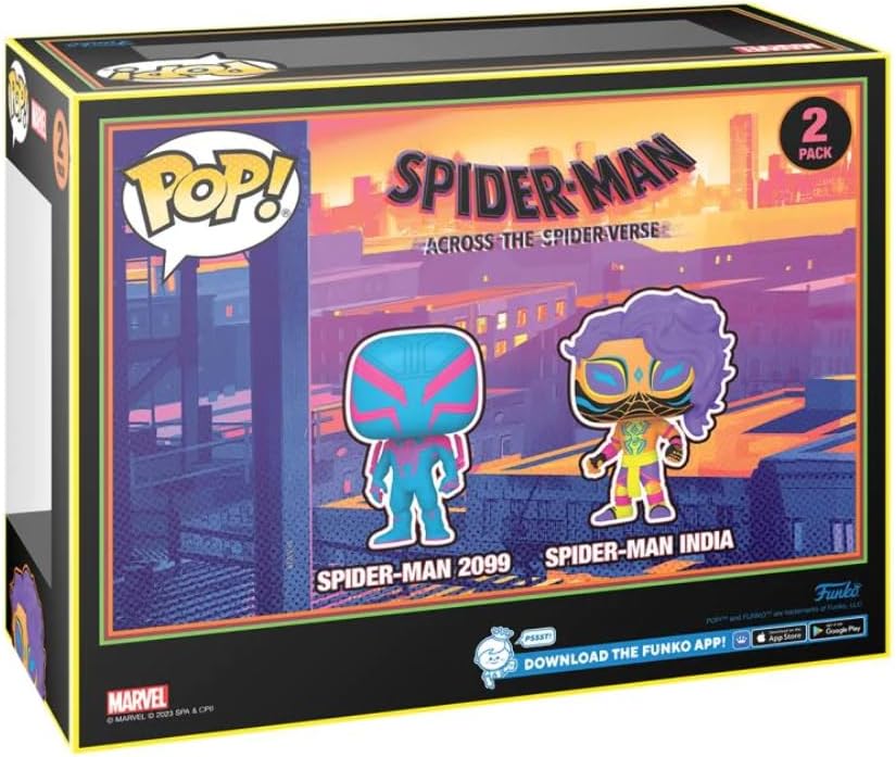 Funko Pop! Marvel Spider-Man - Spider-Man 2099 & Spider-Man India Vinyl Figure 2-Pack