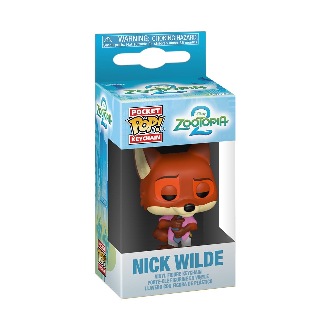 Funko Pop! Keychain: Zootopia 2 - Nick Wilde Vinyl Mini Figure 9
