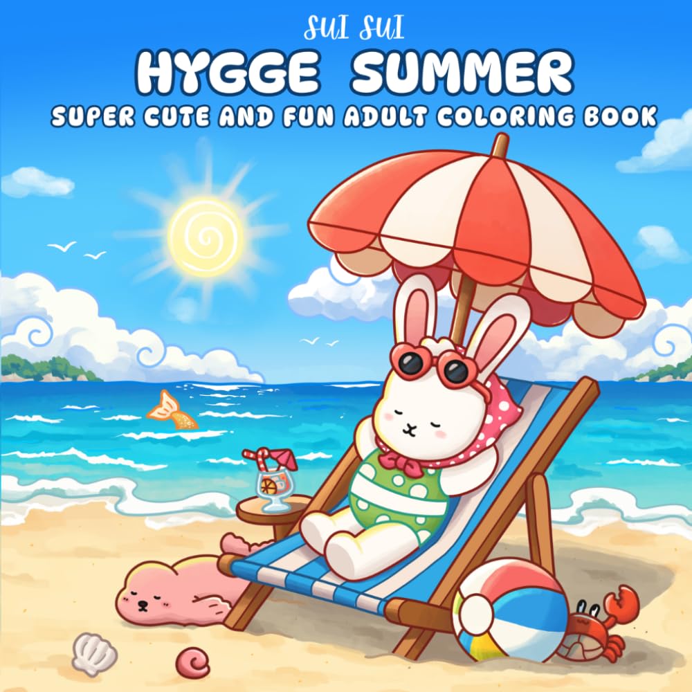 Sui Sui - Hygge Summer Coloring Book | Paperback | 90 Pages 1