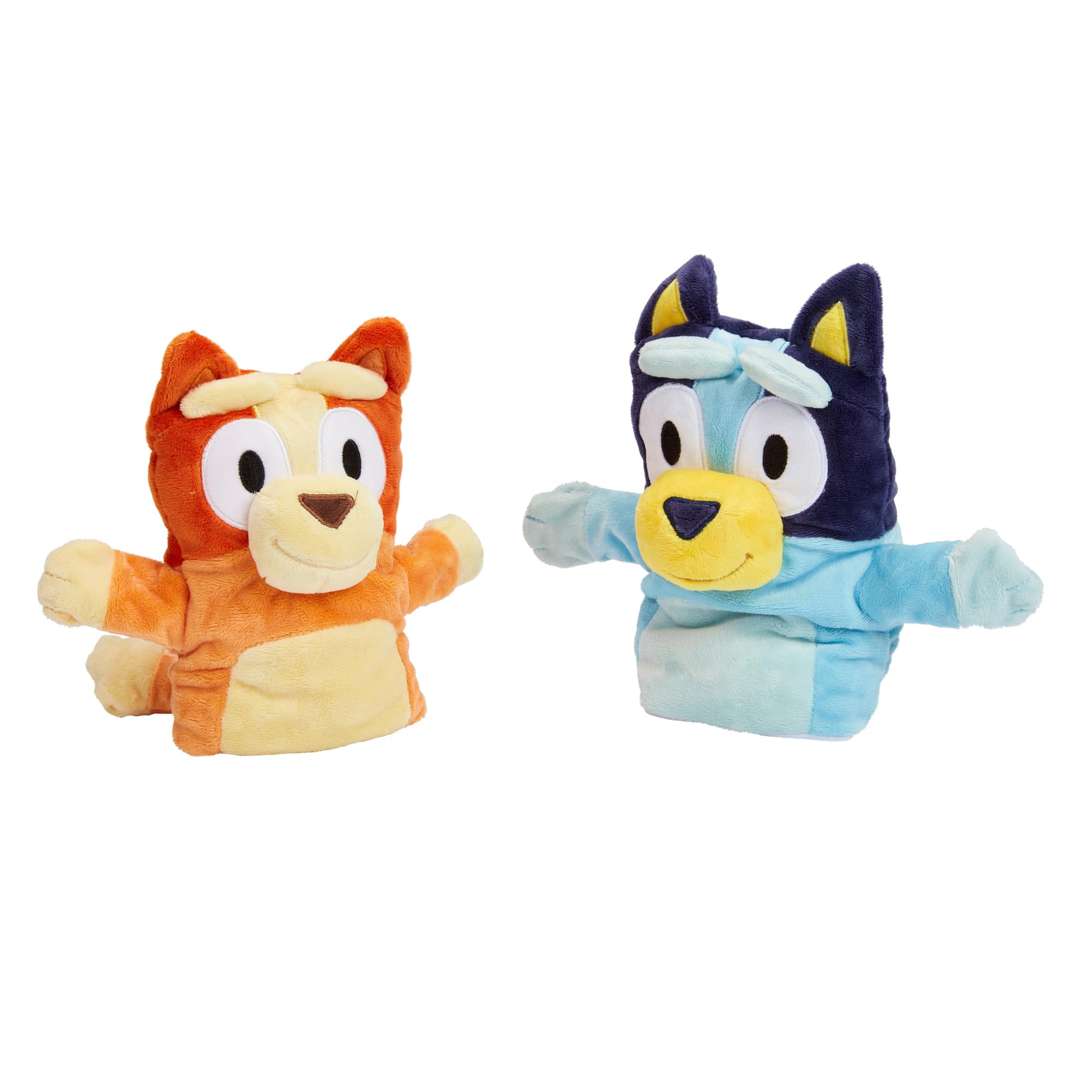 Bluey Wooden Puppet Theater Playset - FSC-Certified Wood, Includes 2 Hand Puppets 4