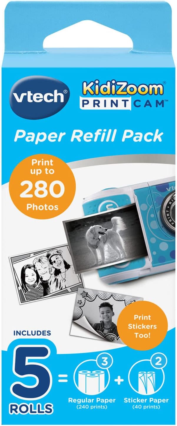 VTech KidiZoom PrintCam Thermal Printing Paper for Print Camera | Includes 4 Pap 1