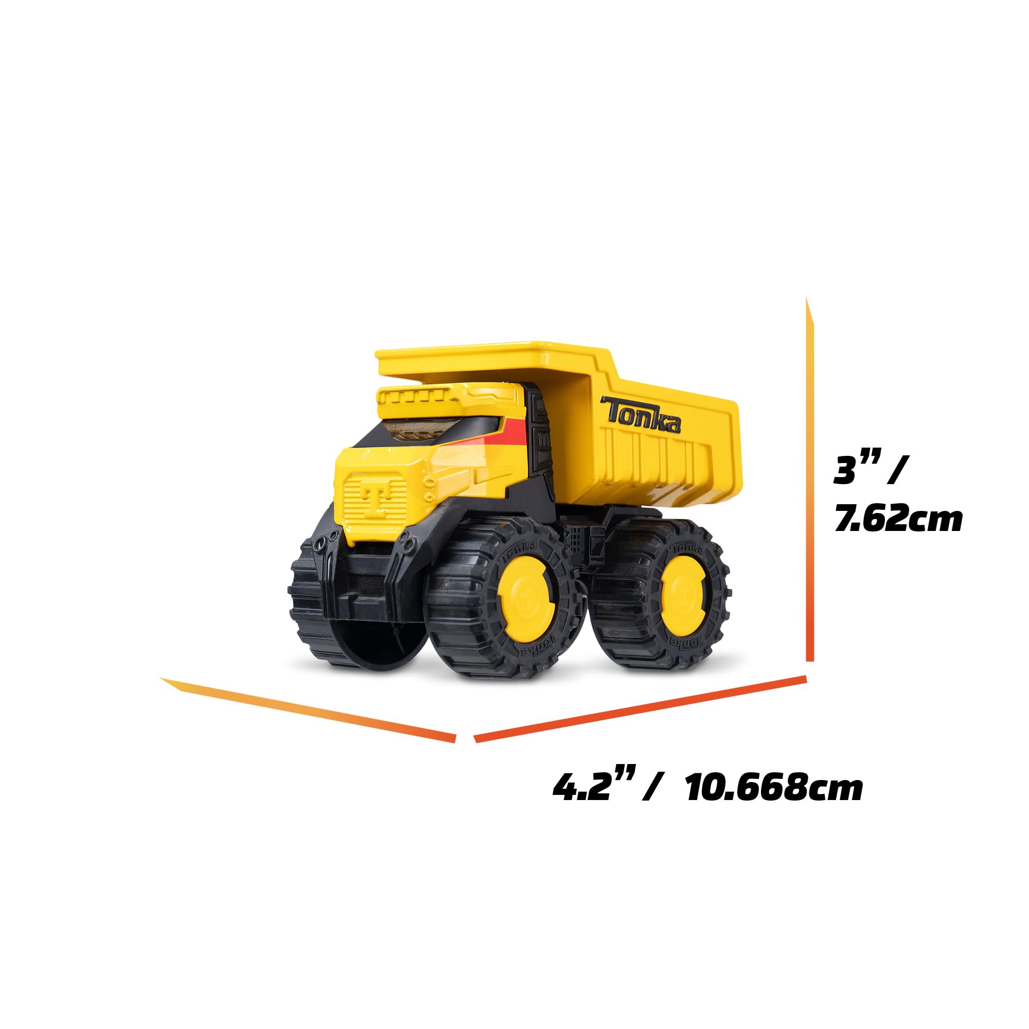 Basic Fun Tonka Steel Classics Titans Dump Truck - Stamped Steel Construction | Yellow | Large