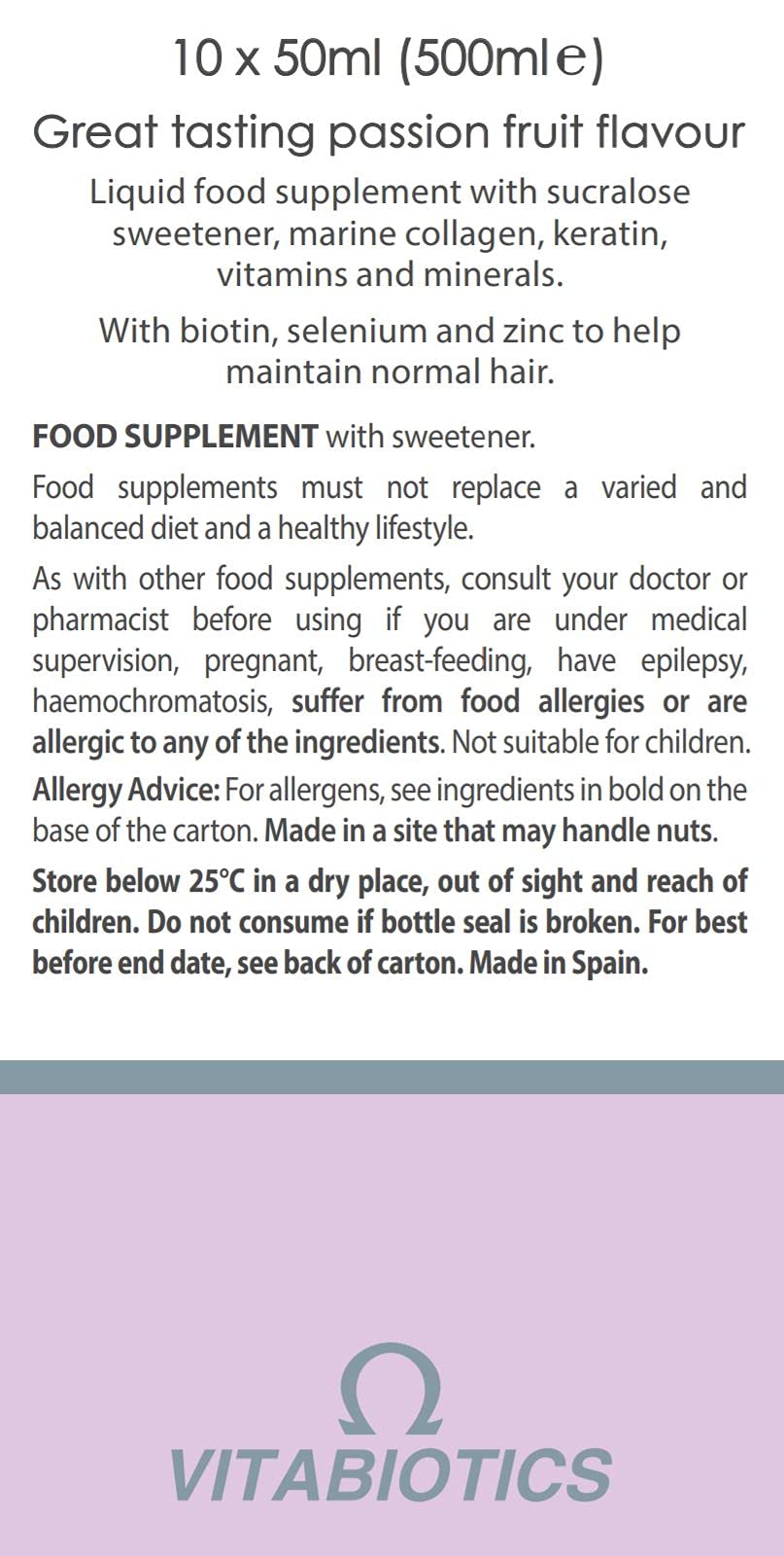 Perfectil Platinum Collagen Drink for Hair - 10 x 50 ml Vials 13