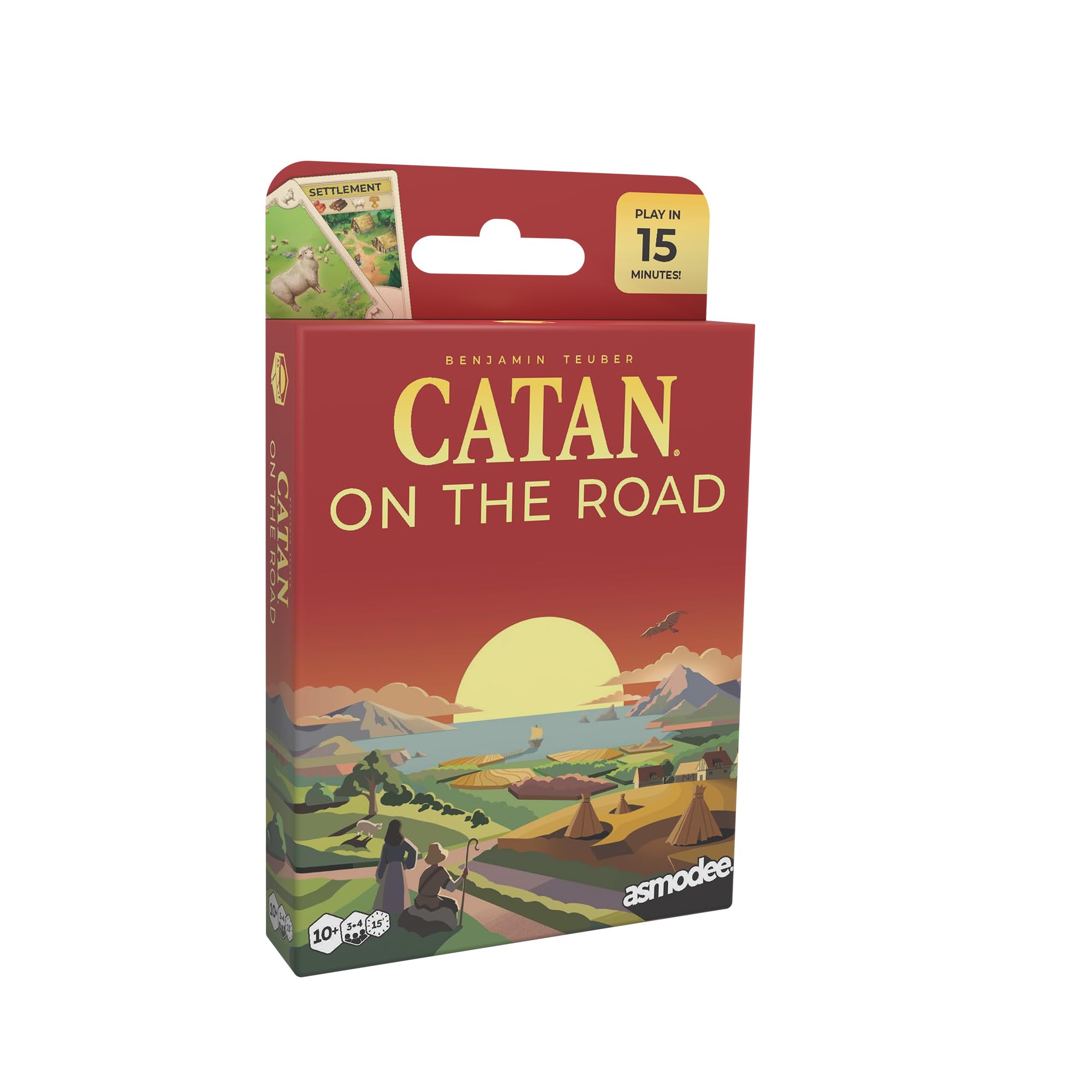 CATAN - On The Road Strategic Travel Card Game | Ages 10+ | 3-4 Players | 15 Min 1
