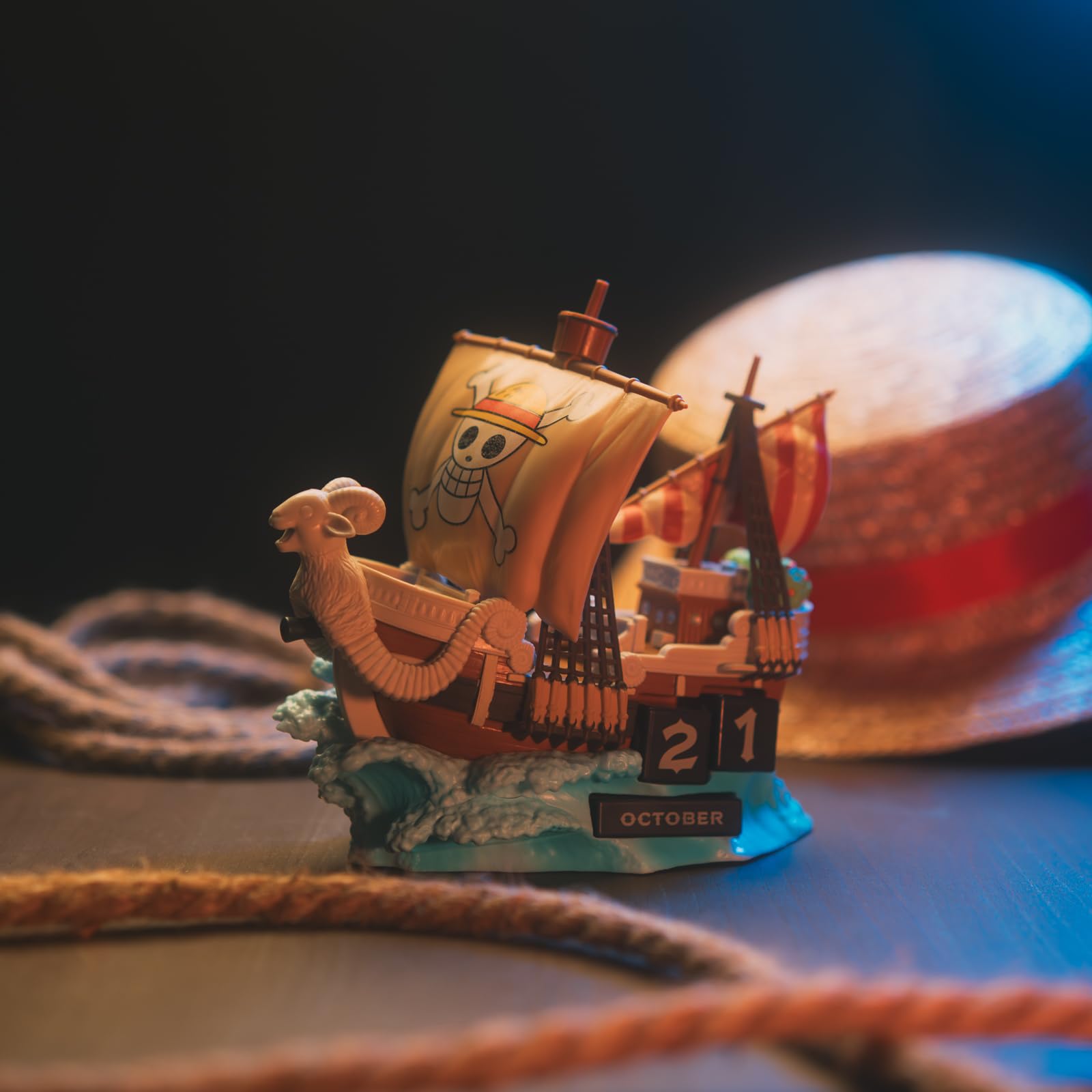 Grupo Erik One Piece Perpetual Calendar - Going Merry 3D Desk Calendar for Home Office 3