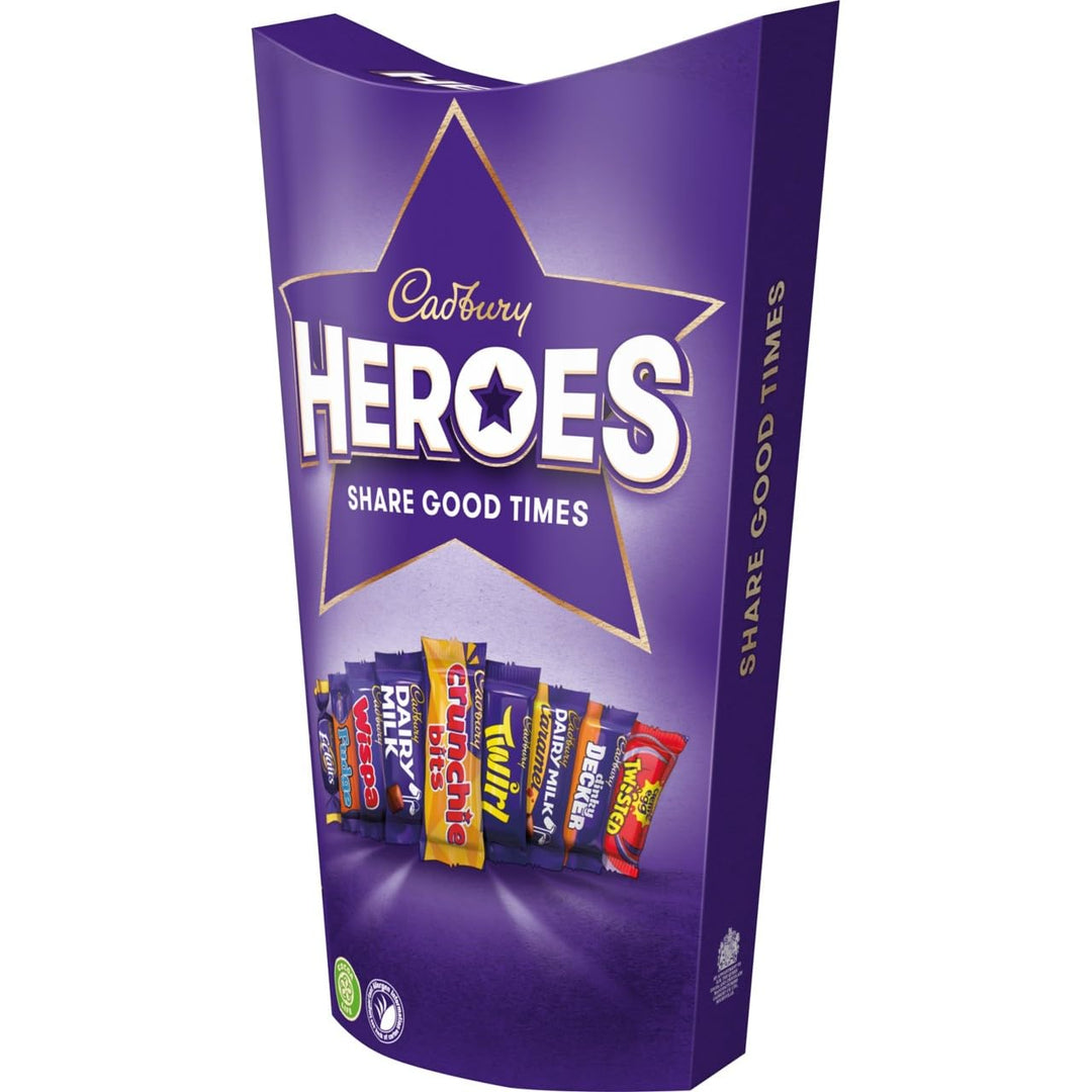 Cadbury Heroes Assorted Miniature Chocolate Bars 290g Carton