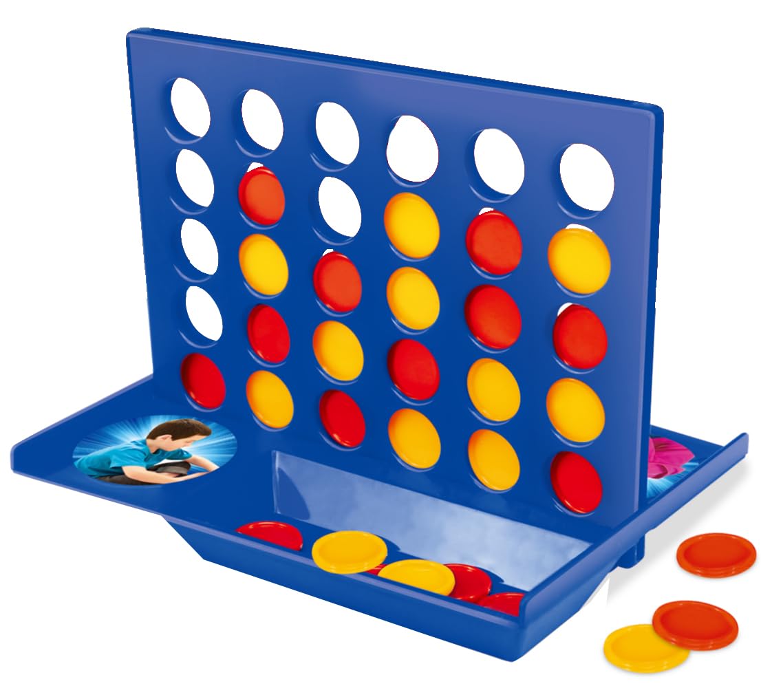 RAM ONLINE Travel Size 4 IN A Row Mini Board Game | 2 Players | 42 Counters