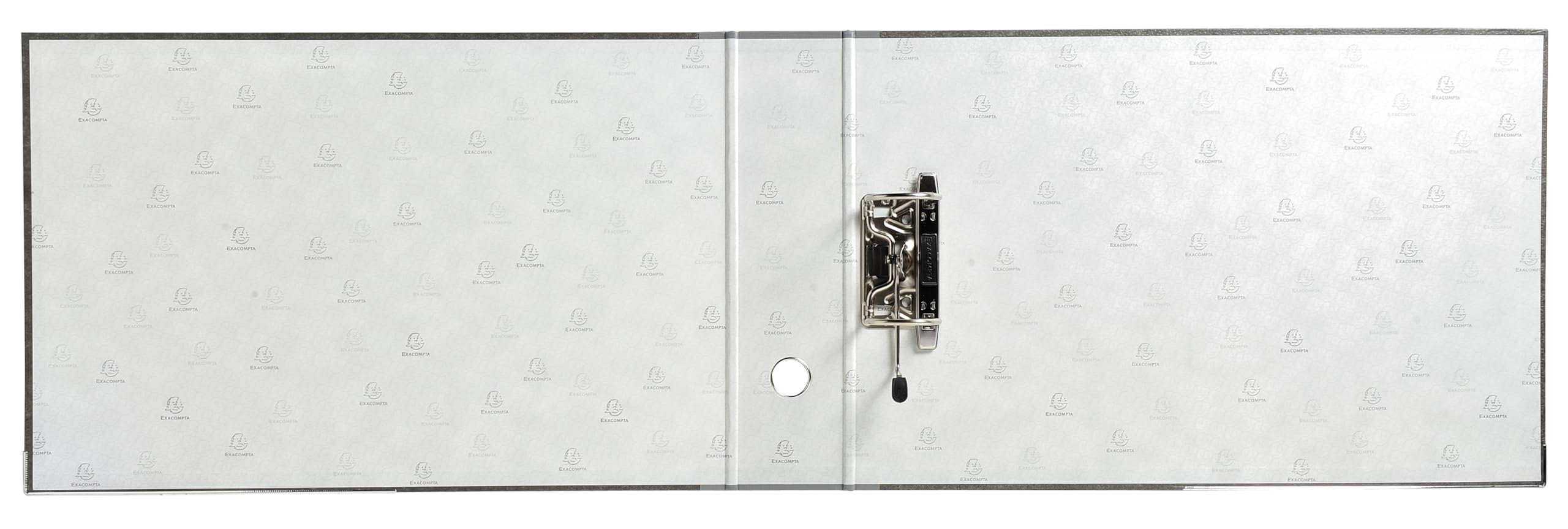 Exacompta Prem'Touch Lever Arch File - A3 Landscape | 80mm Spine & Rings | Grey Marbled 3
