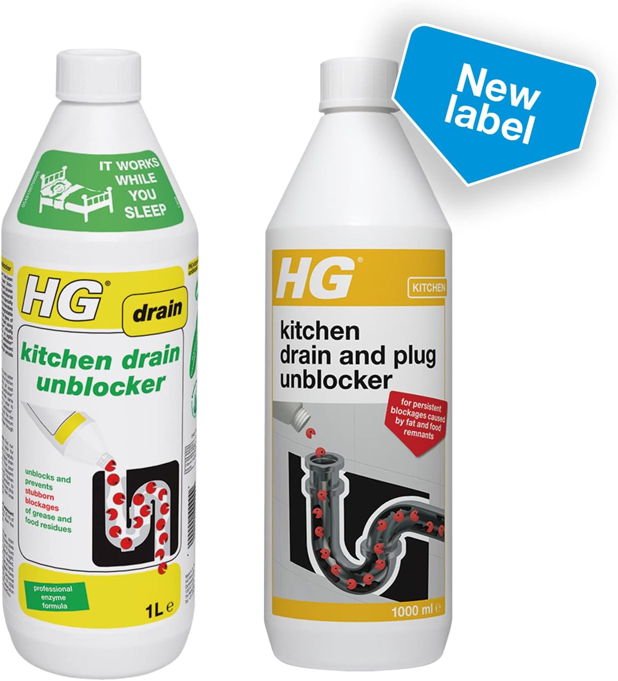 HG - Kitchen Drain and Plug Unblocker 1L 3