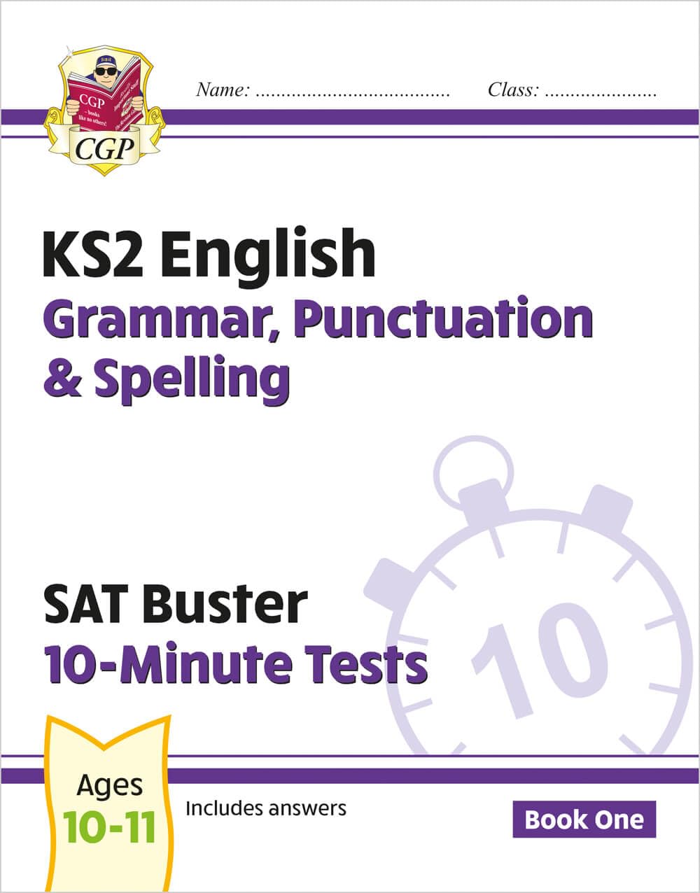 CGP New KS2 English SAT Buster 10-Minute Tests: Grammar, Punctuation & Spelling - Book 1 (Paperback)