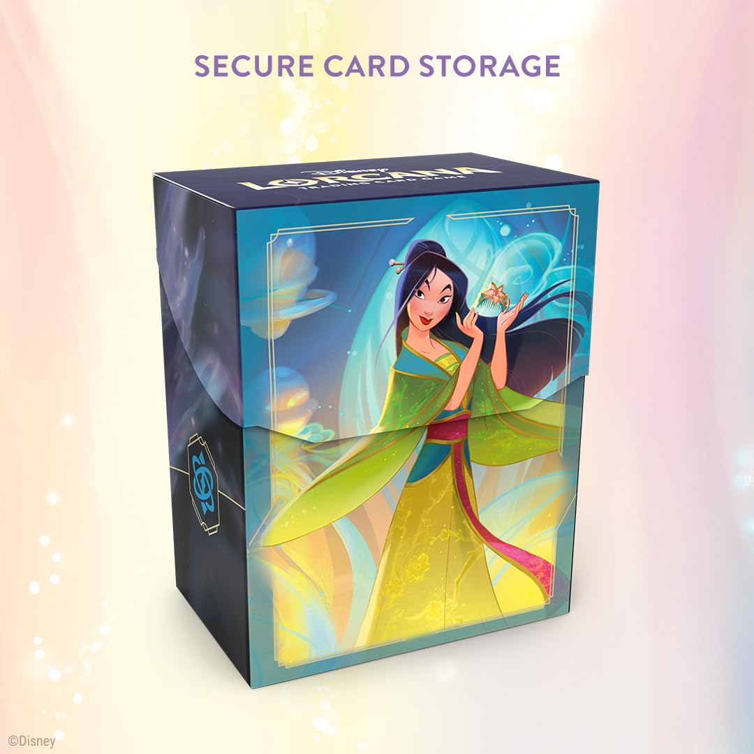 Ravensburger Disney Lorcana Mulan Set 9 Fabled Deck Box for Trading Cards | Holds 80 Sleeved Cards 3