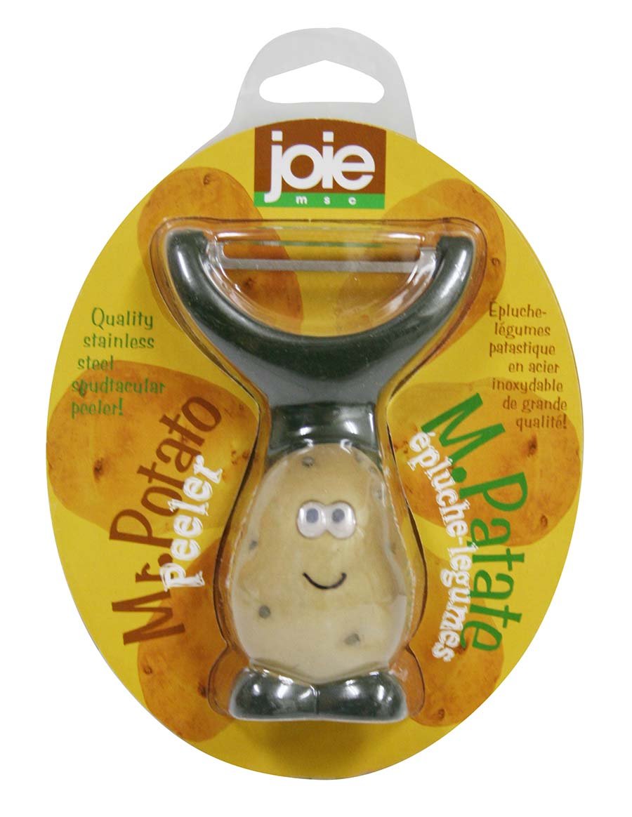 Joie Spud Dude Y Peeler - Ergonomic Grip | Stainless Steel Blade | Green