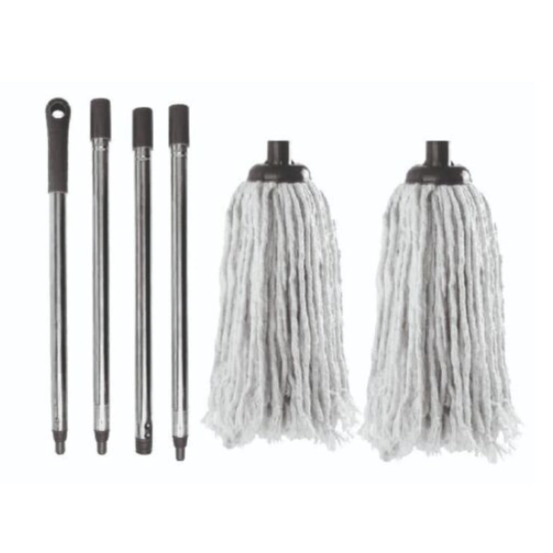 Requisite Needs - 120cm Cotton String Floor Mop with Detachable Adjustable Handle
