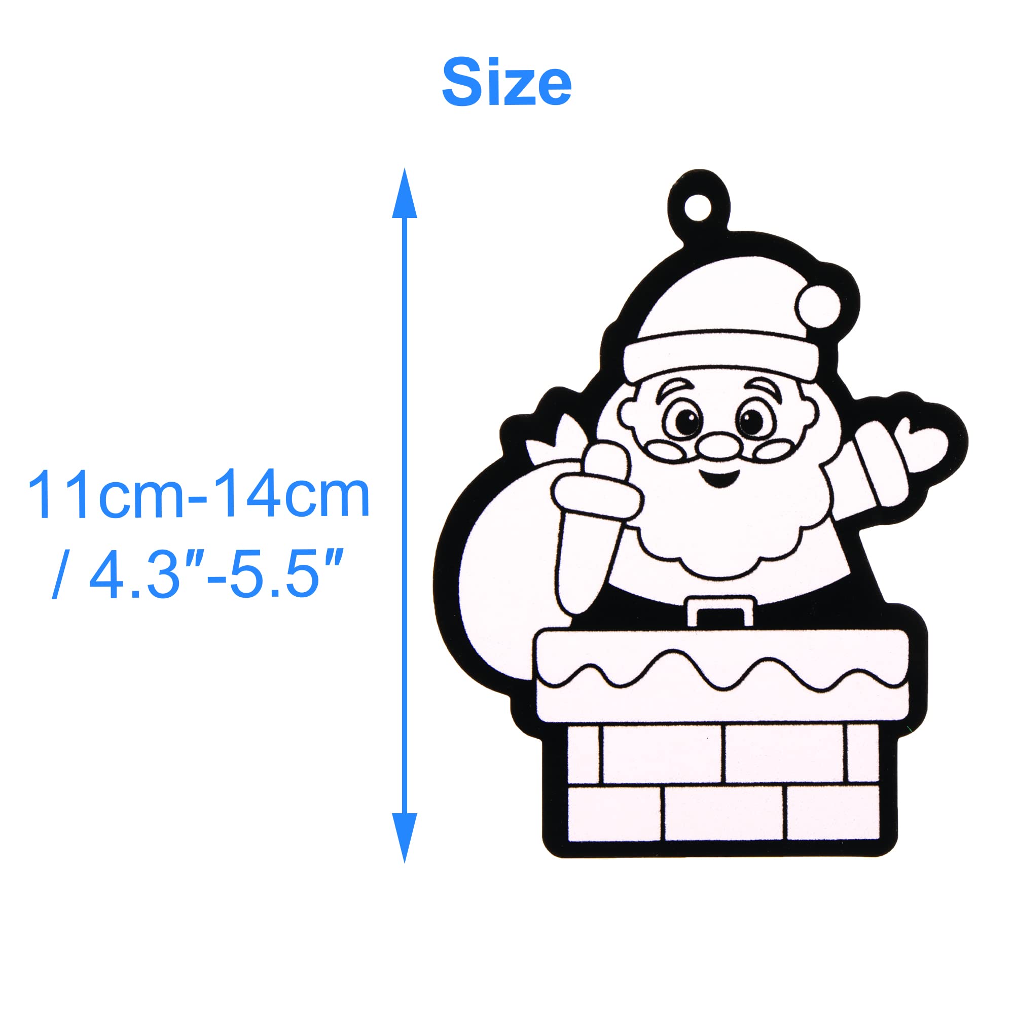 Baker Ross Christmas Colour In Decorations FE992 - Pack of 15 Craft Kit for Kids 9