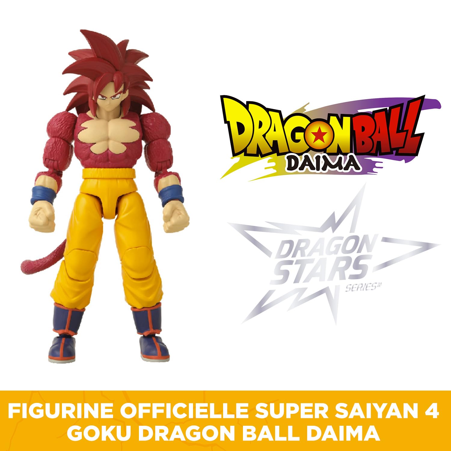 BANDAI Dragon Stars SS4 Goku Action Figure - 17cm, 17 Points of Articulation | Dragon Ball Daima 2