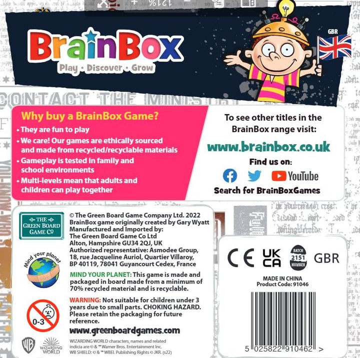 BrainBox Harry Potter Card Game