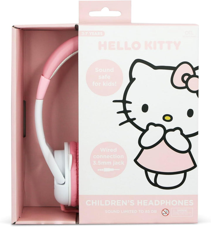 OTL Technologies Hello Kitty Wired Headphones with 3D Moulded Ears - Pink (HK1374)