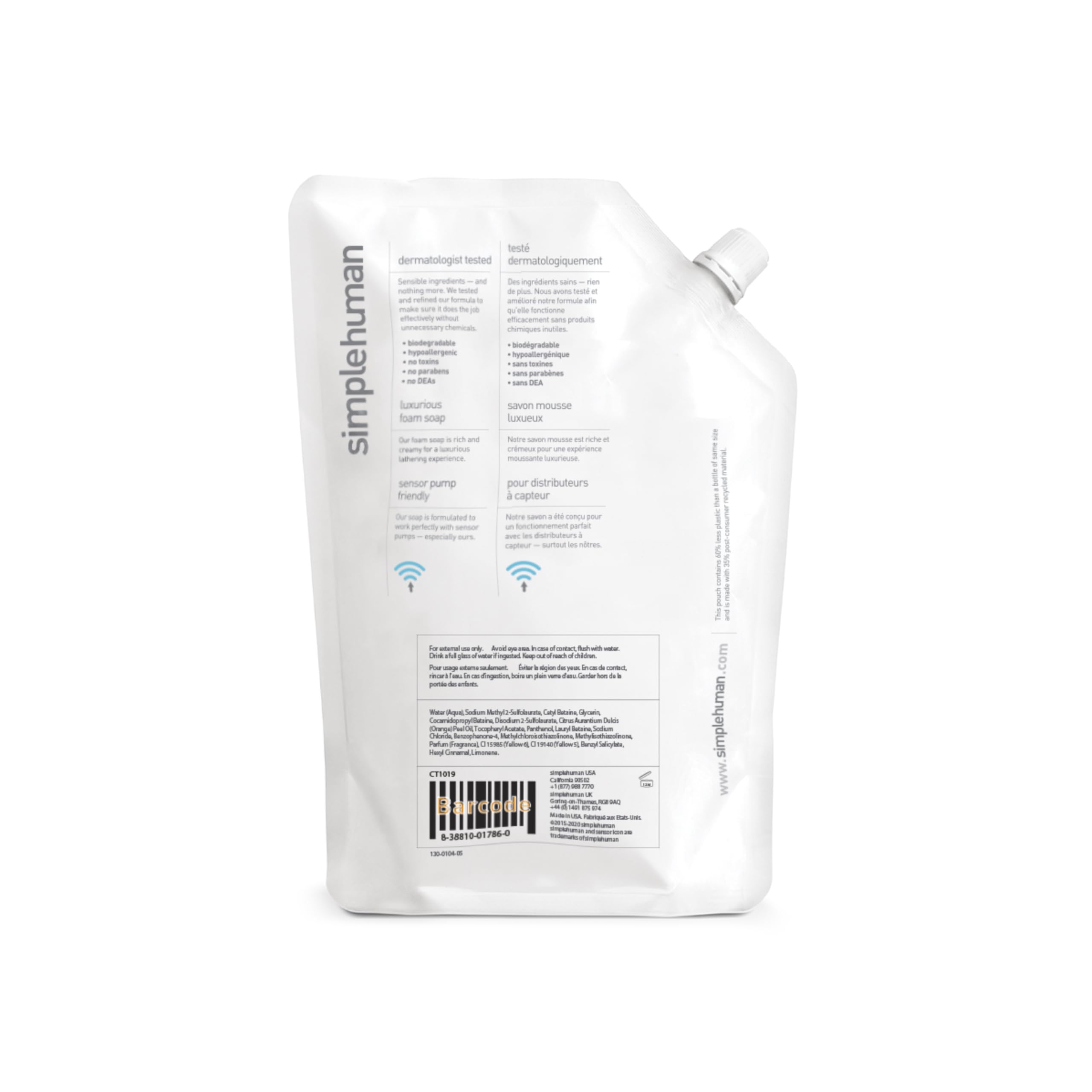 simplehuman CT1019 Moisturising Hand Wash Liquid Soap - Mandarin Orange Scent | 1L 2