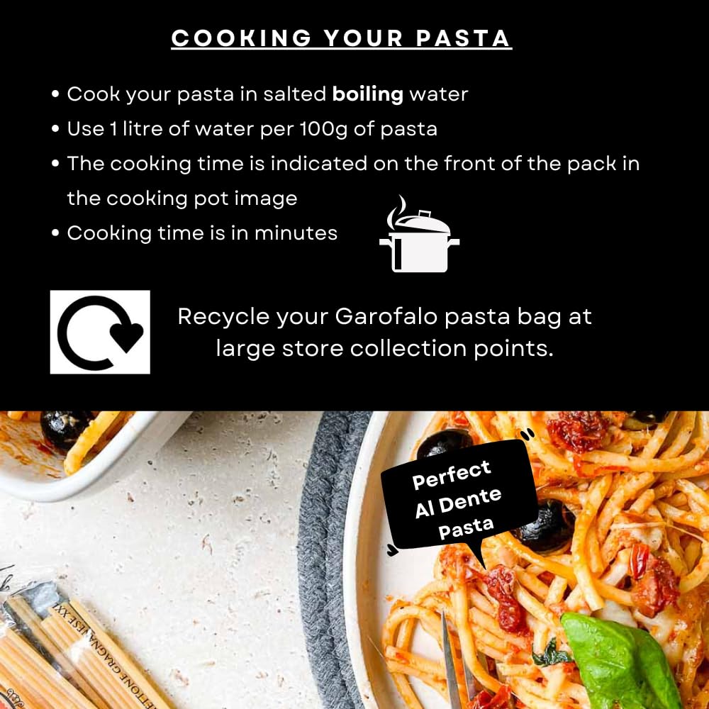 Garofalo Spaghetti Pasta - Bronze Drawn, High Protein Durum Wheat | 500g 5