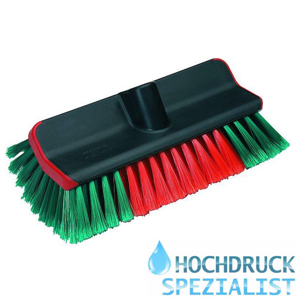 Vikan - 524752 Water Fed Washing Brush, 280 mm, Soft/Split Filaments, Black